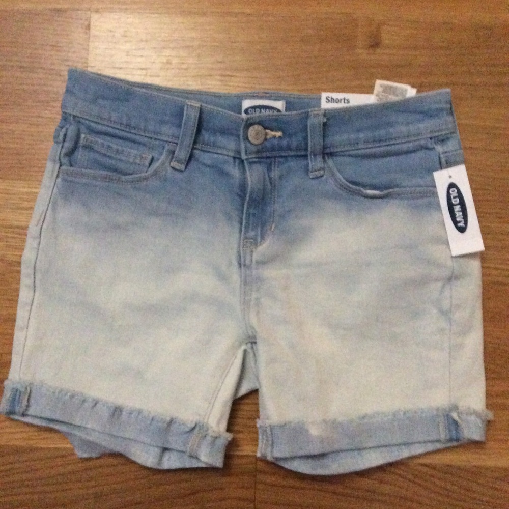 Dip Dye Belted Solar Flare Shorts